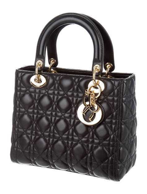 lady dior medium black gold|lady dior bag price list.